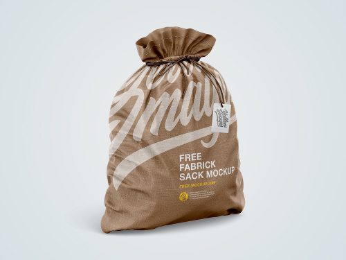 Fabric Sack Free Mockup