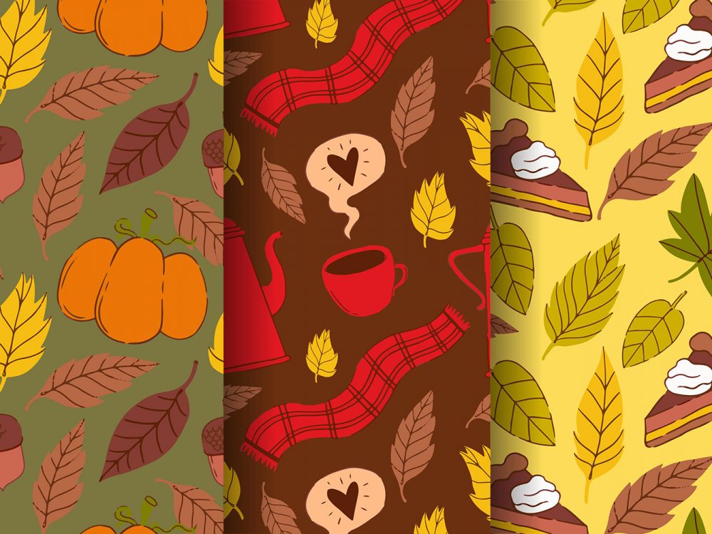Hand Drawn Autumn Pattern Collection