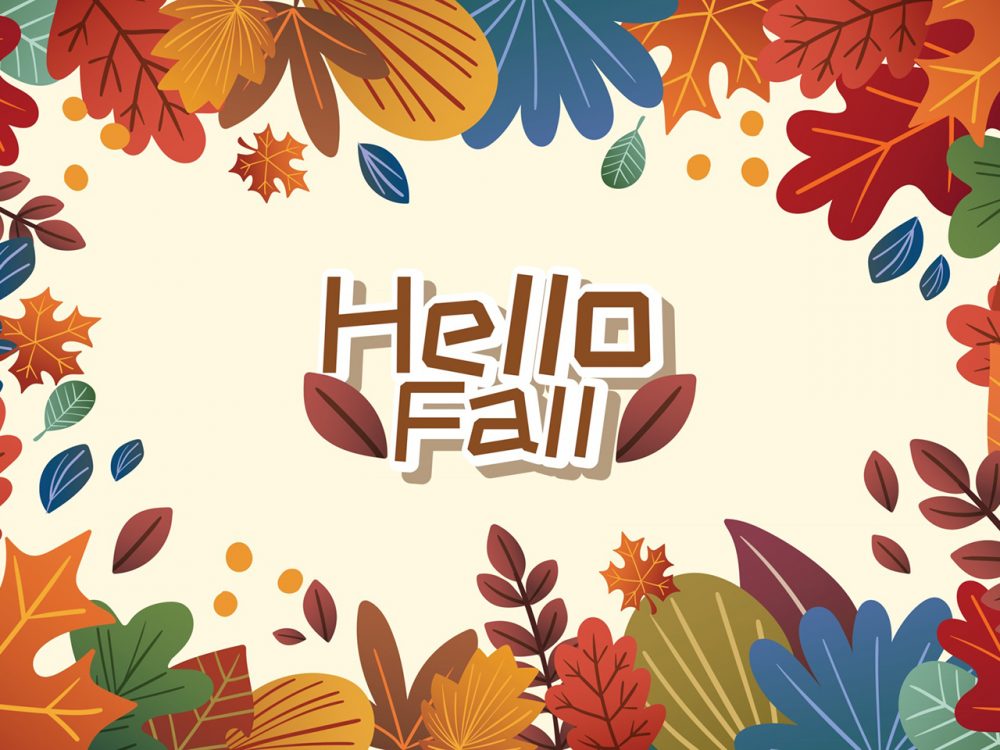 Hello Fall Season Illustration