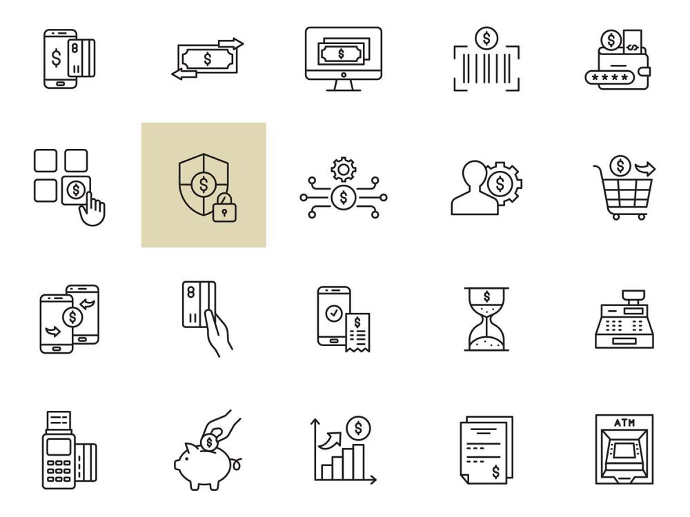 Mobile Banking Icons
