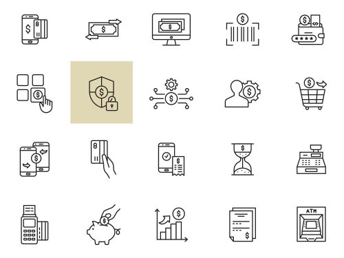 Mobile Banking Icons