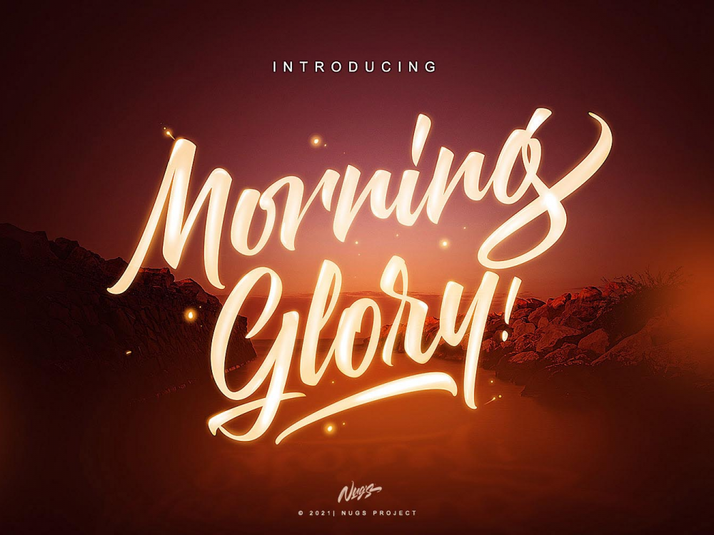 Morning Glory Free Font
