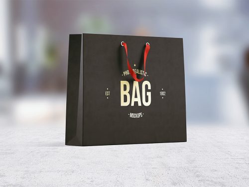 Paper Shopping Bag Mockup