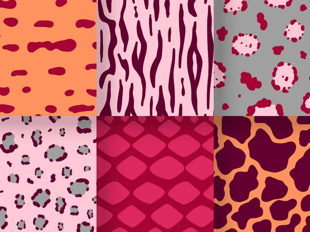 Watercolor Animal Print Free Pattern