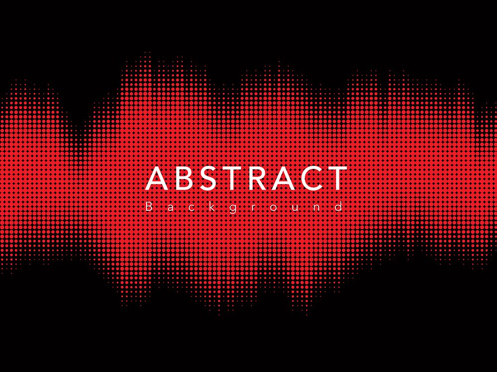 Abstract Colorful Technology Dotted Wave Background