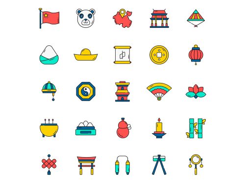 China Vector Icons