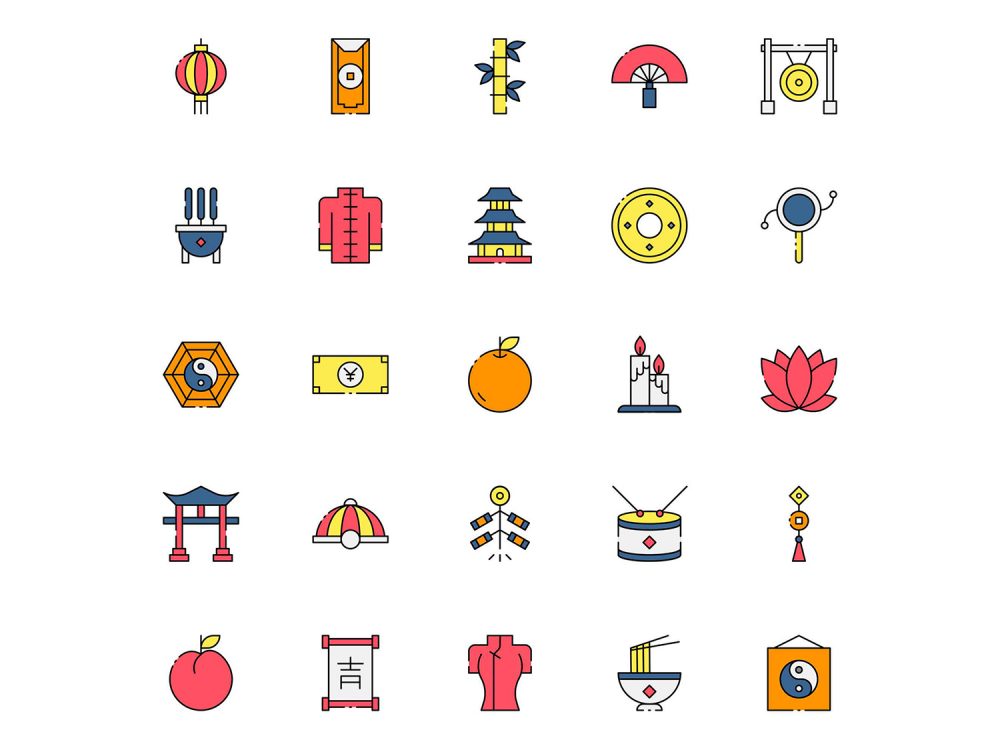 Chinese Tradition Icons