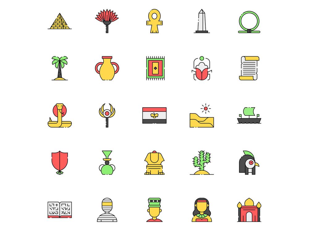 Egypt Vector Icons
