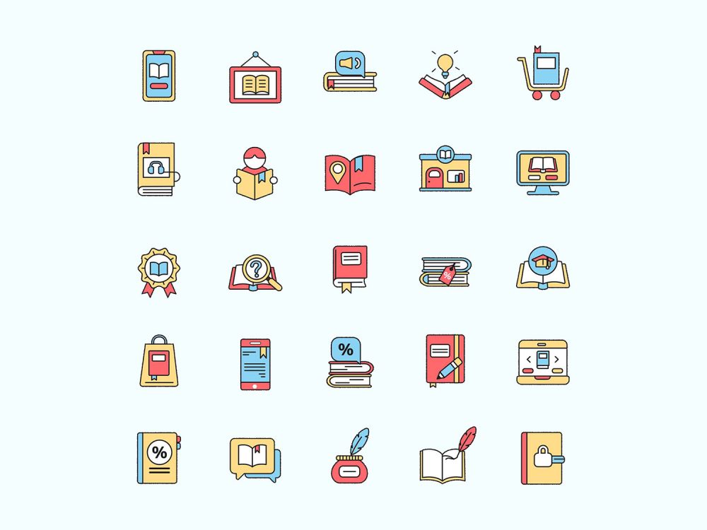 Free Book Store Icons