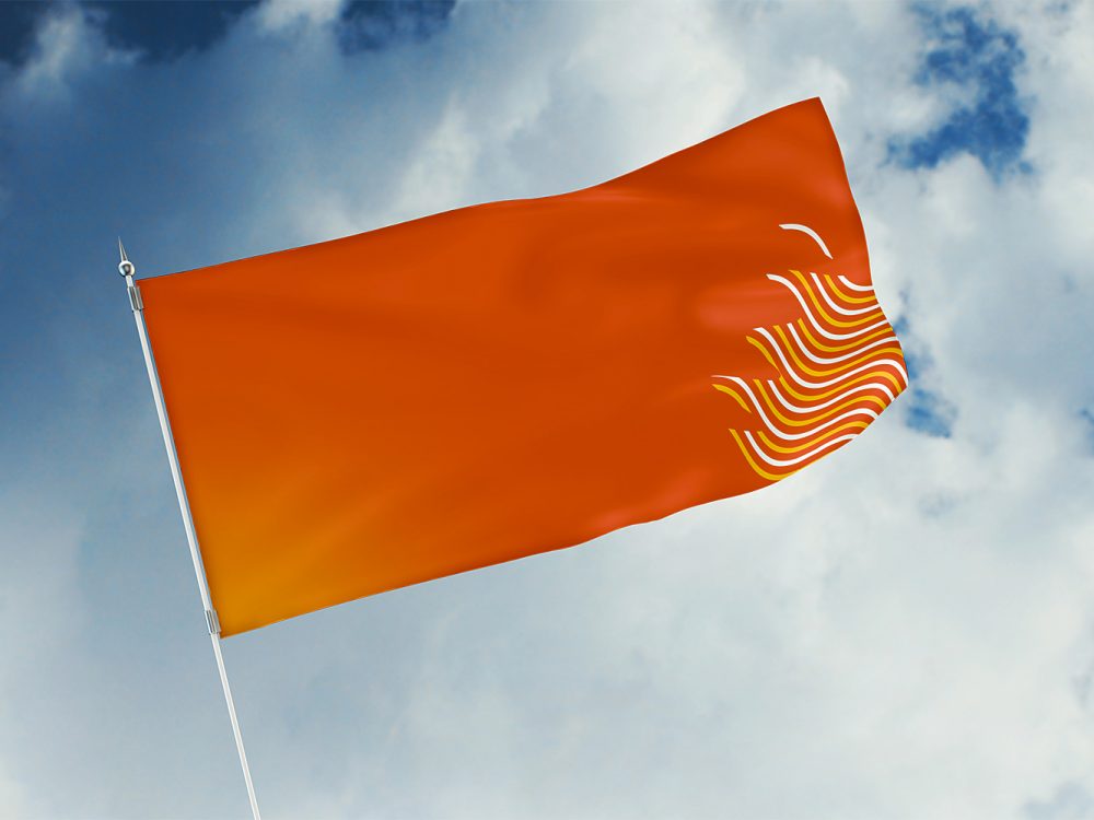 Mockup Flag Free PSD