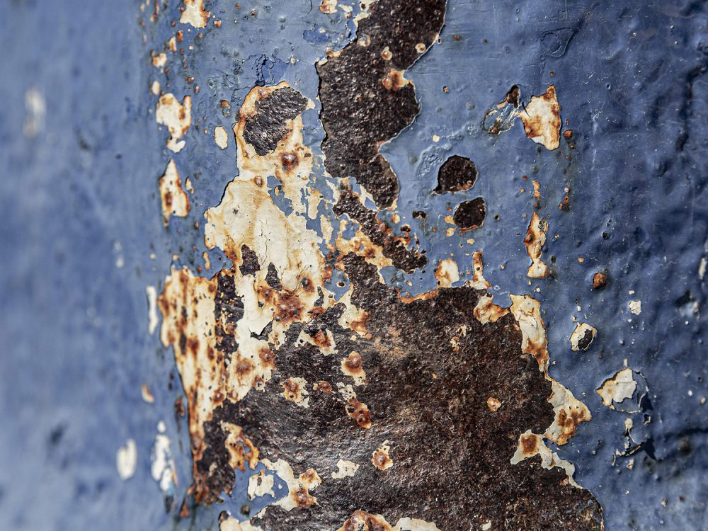 Rusty Blue Metallic Texture