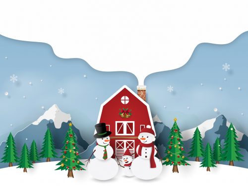 Snowman Family Illustration