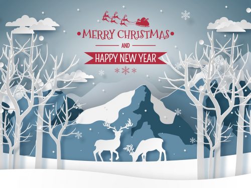 Winter Landscape Illustration