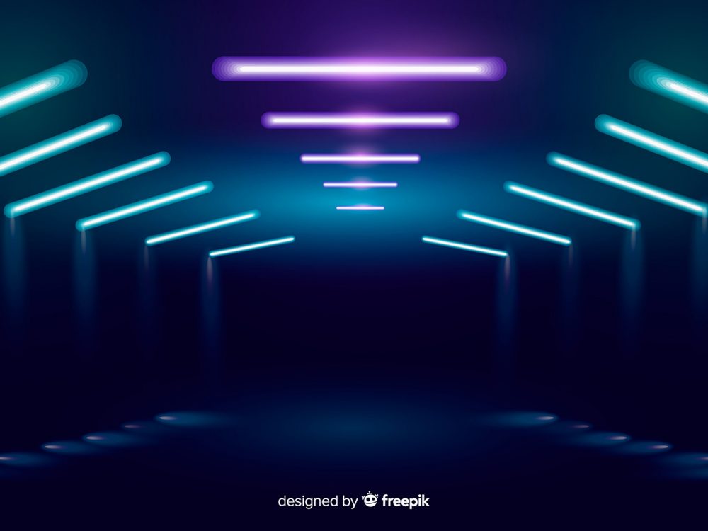 Abstract Neon Lights Background