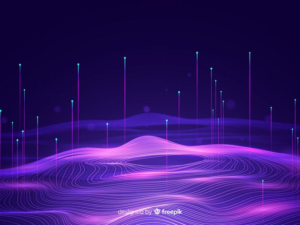 Abstract Neon Lights Background