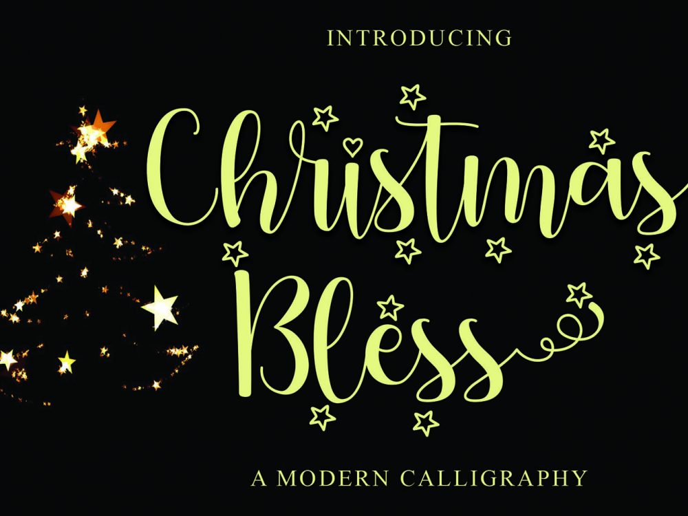 Christmas Bless Free Font