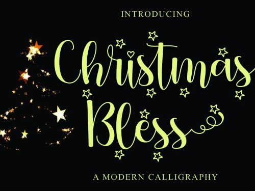 Christmas Bless Free Font