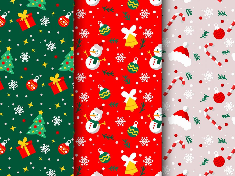 Christmas Decorative Seamless Patterns