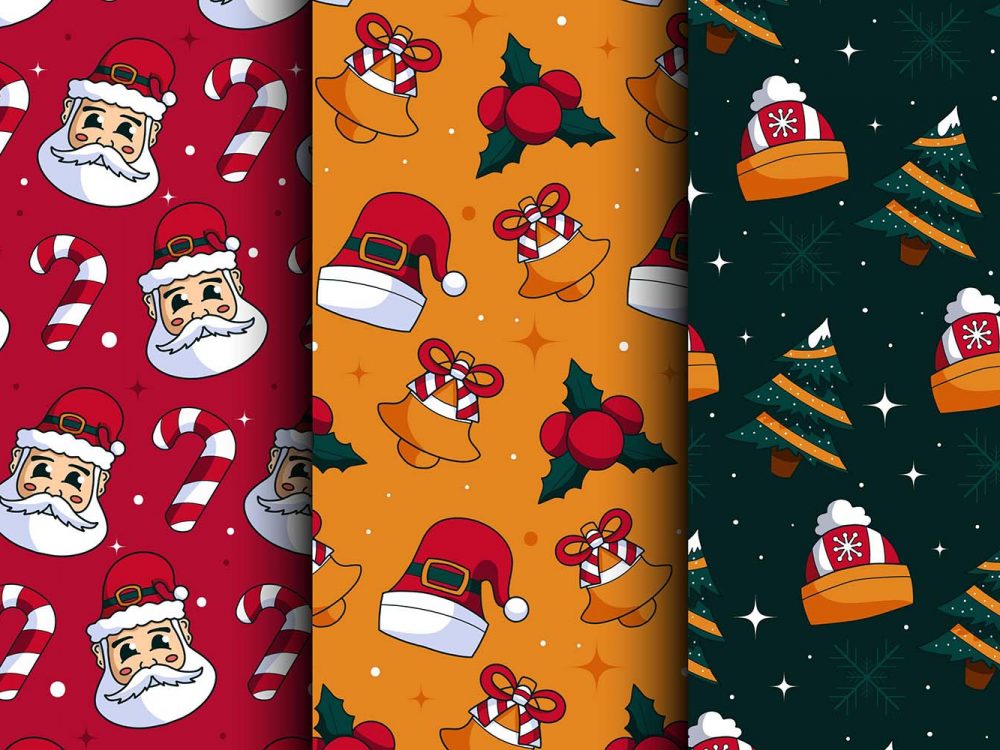 Christmas Decorative Seamless Patterns