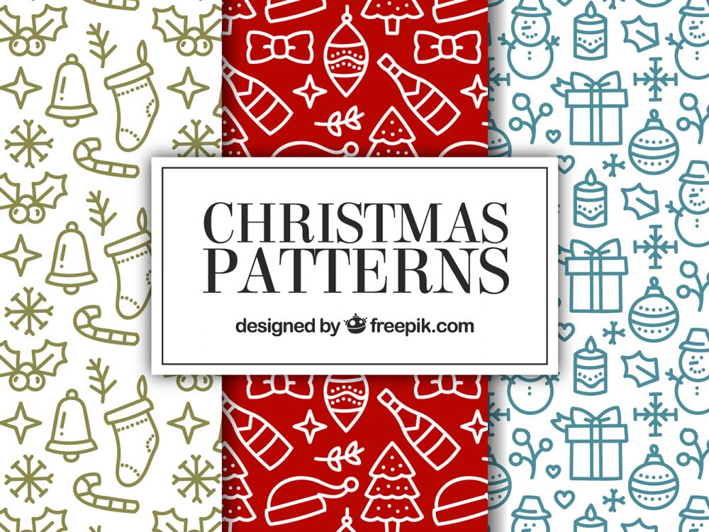 Christmas Decorative Seamless Patterns