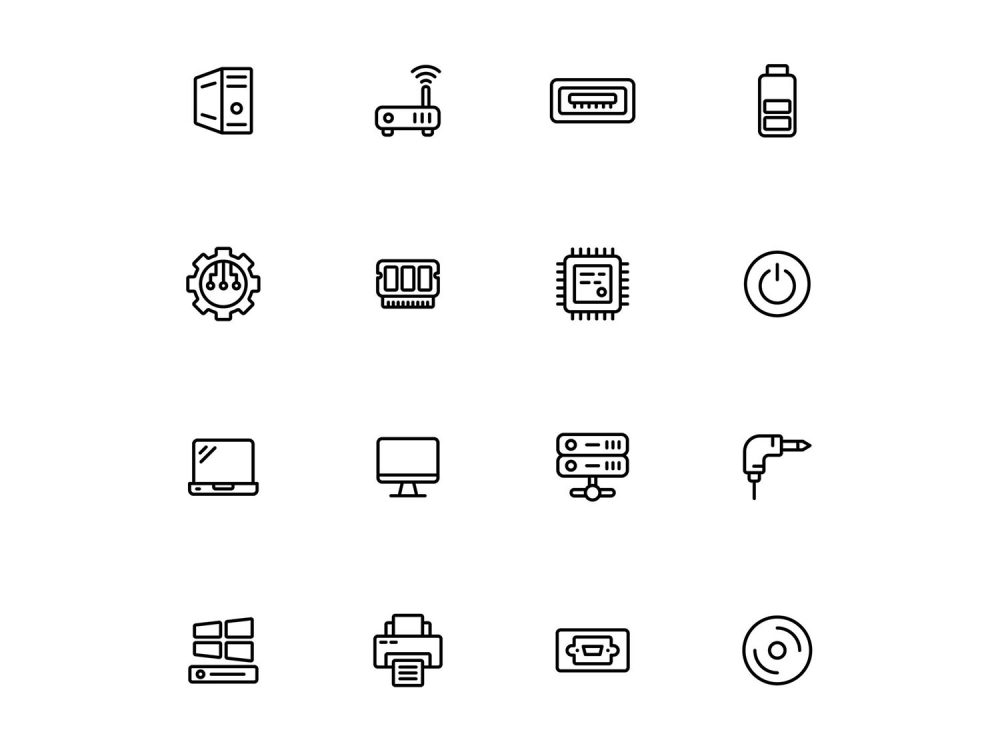 Computer Hardware Icons