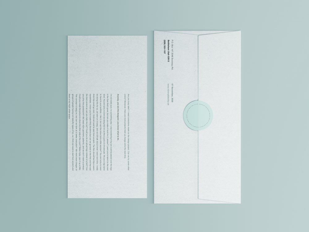 Corporate Envelope and Letter Free Mockup