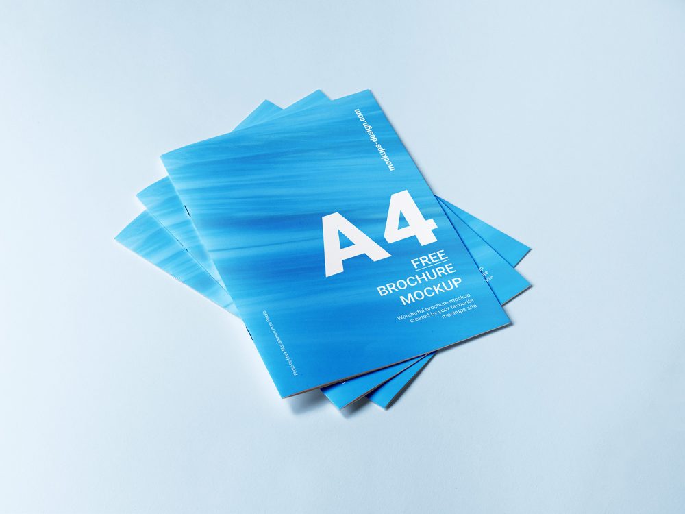 Free A4 Brochure Cover Mockup