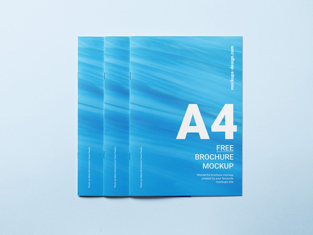 Free A4 Brochure Cover Mockup