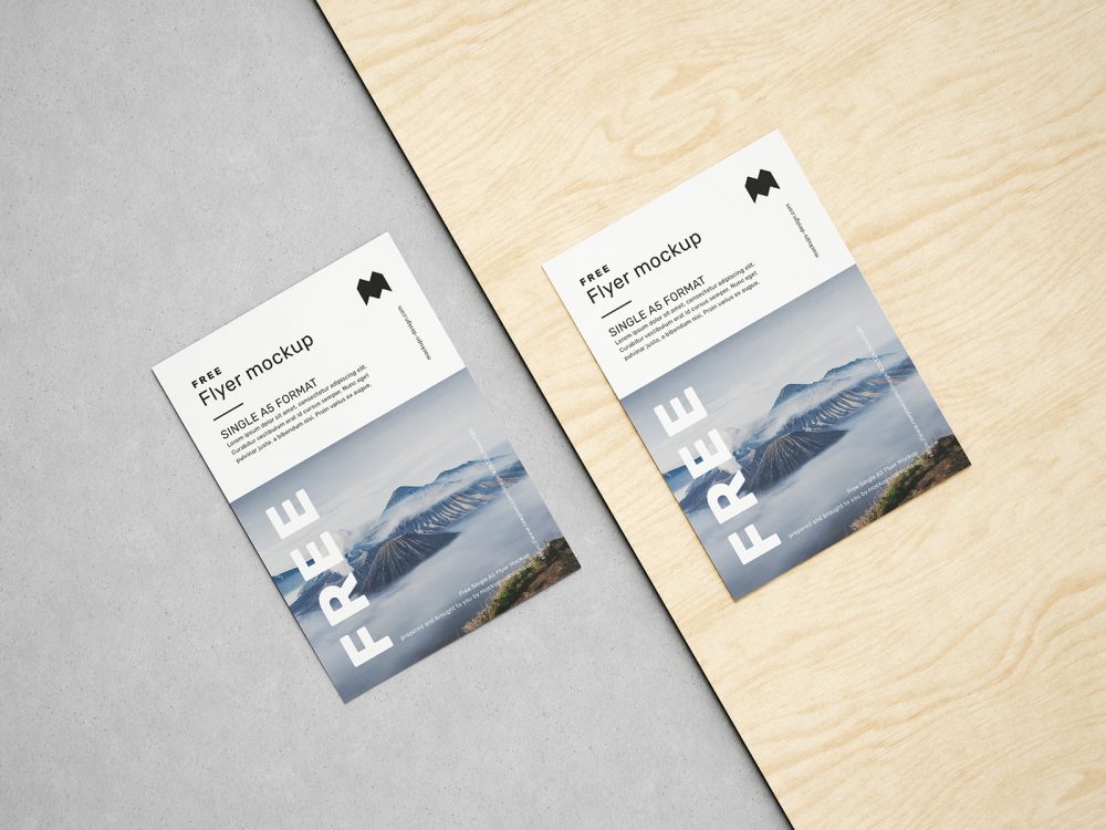 Free A5 Flyer Mockup