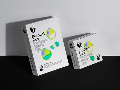 Free Box Packaging Mockup Scene