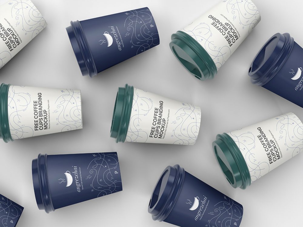 Free Coffee Cup Branding PSD Mockup