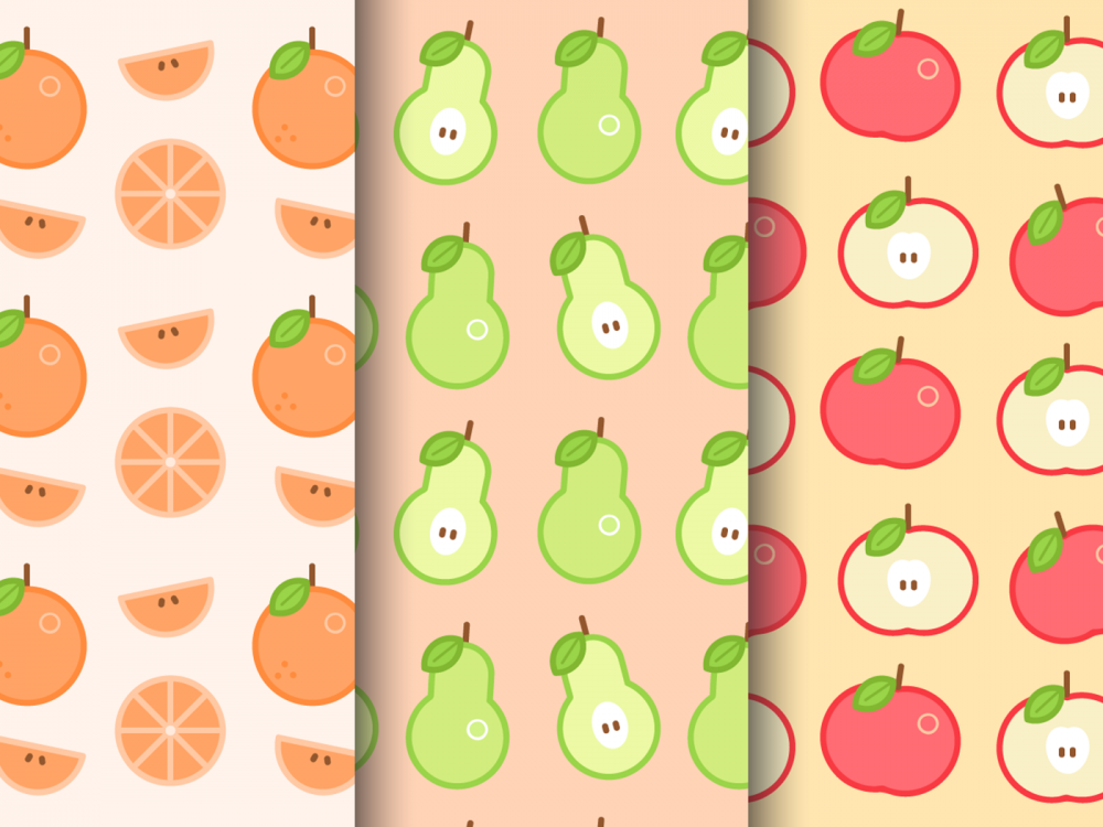 Free Fruit Vector Pattern