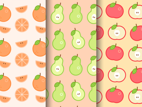Free Fruit Vector Pattern