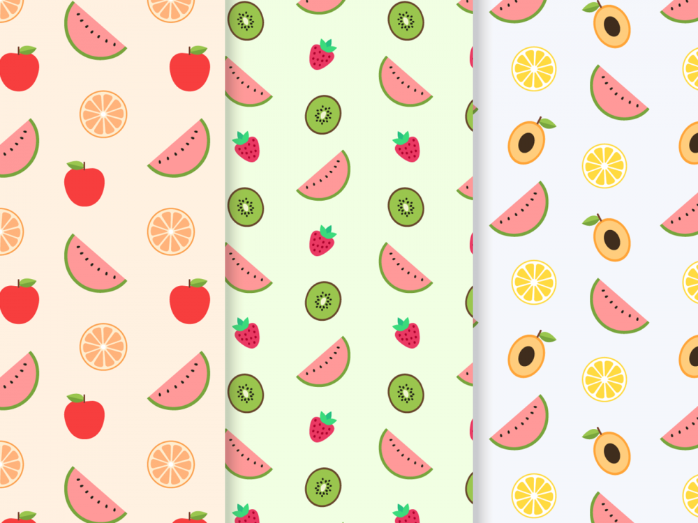 Free Fruit Vector Pattern
