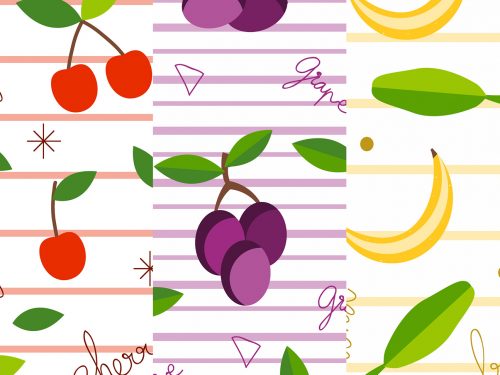 Free Fruit Vector Pattern
