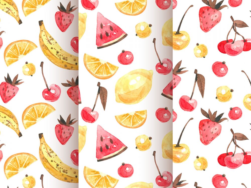 Free Fruit Vector Pattern