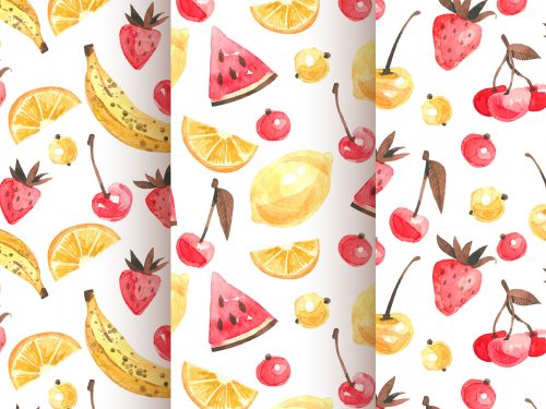 Free Fruit Vector Pattern