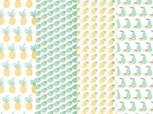 Free Fruit Vector Pattern