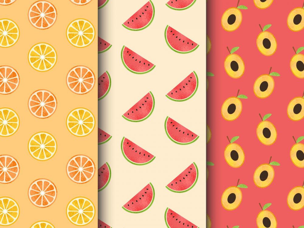 Free Fruit Vector Pattern