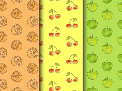 Free Fruit Vector Pattern