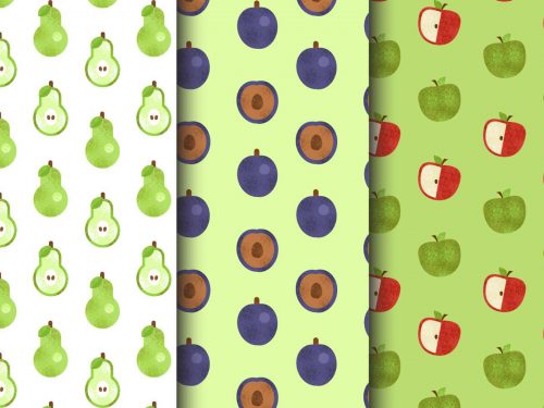 Free Fruit Vector Pattern