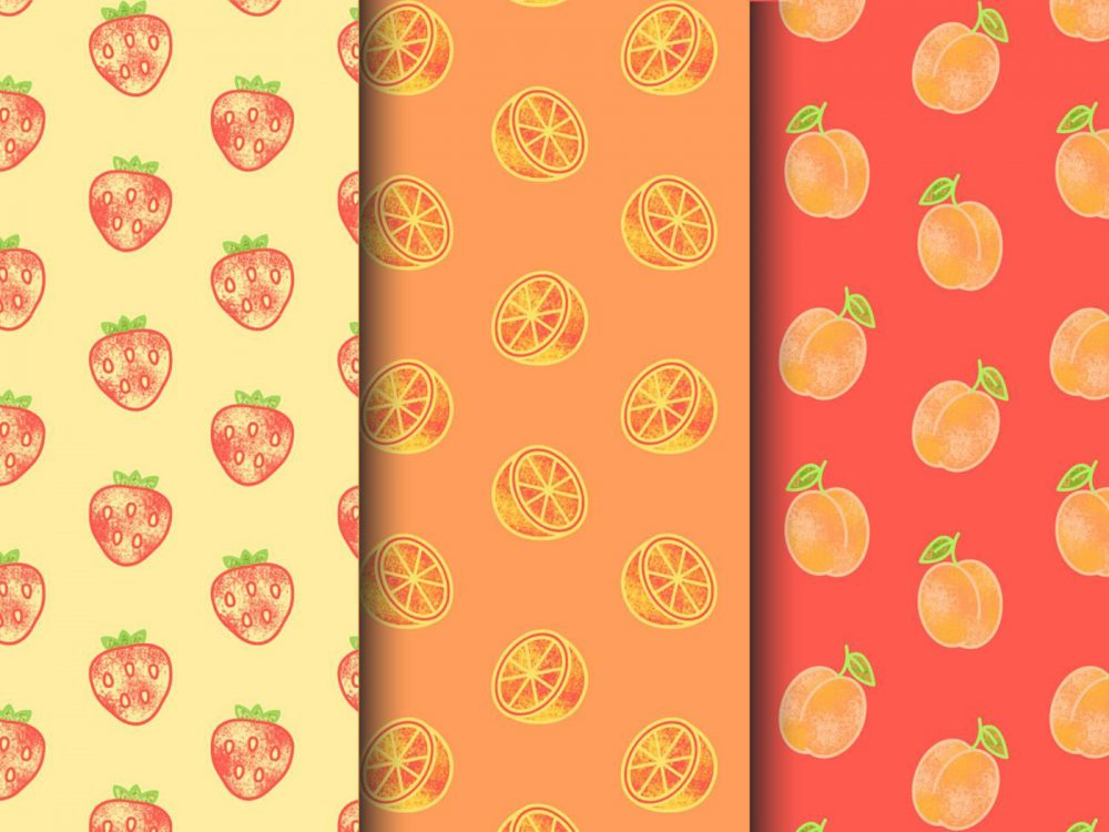 Free Fruit Vector Pattern