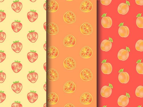 Free Fruit Vector Pattern