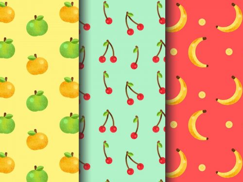 Free Fruit Vector Pattern