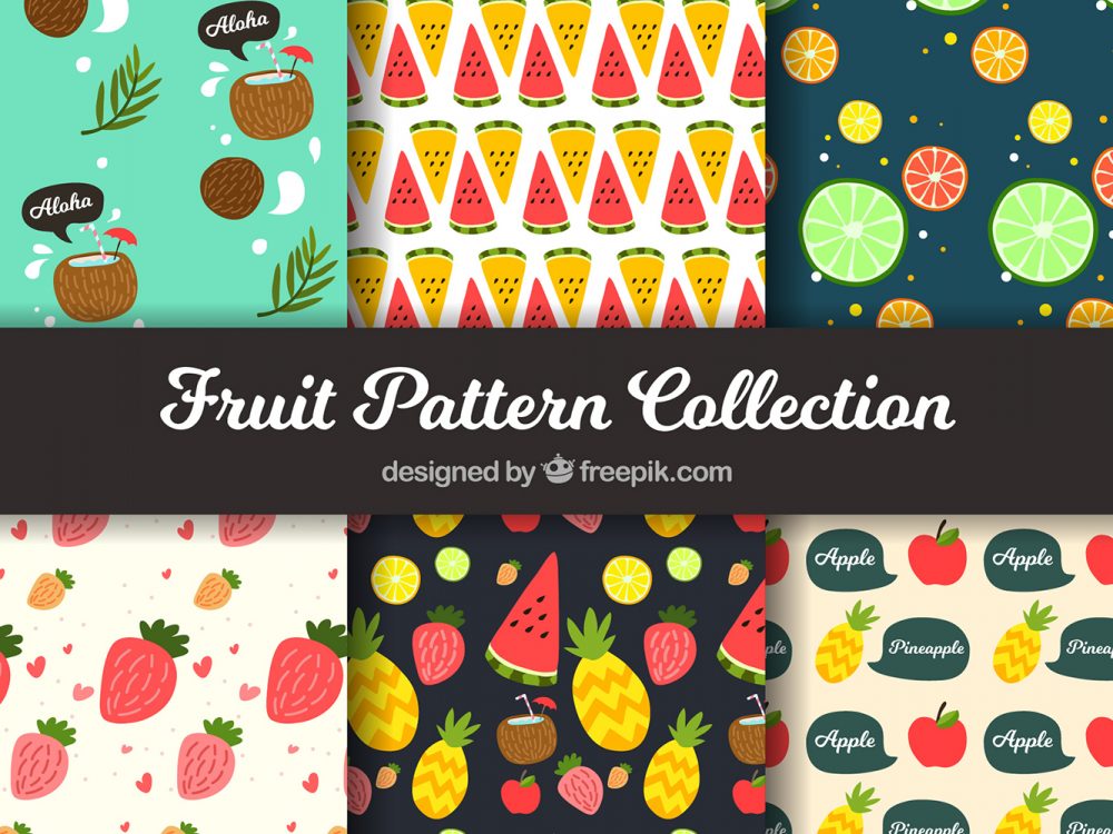 Free Fruit Vector Pattern