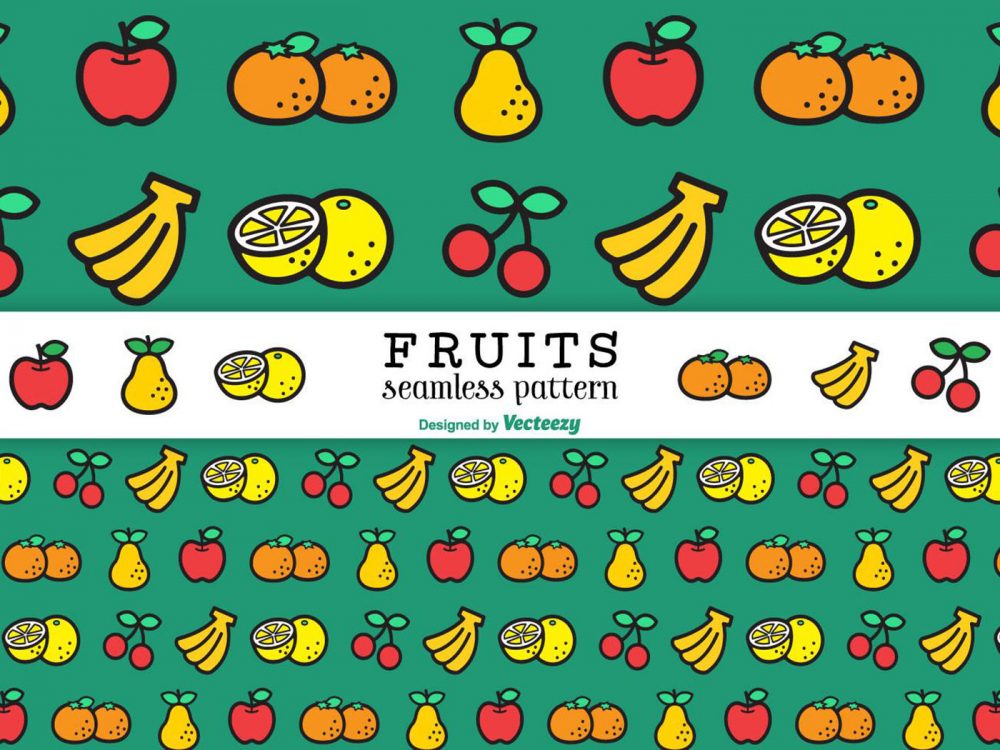 Free Fruit Vector Pattern