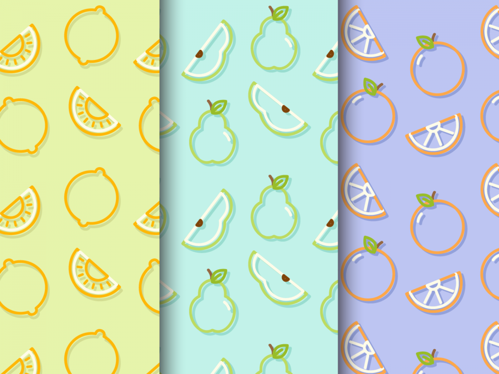 Free Fruit Vector Pattern