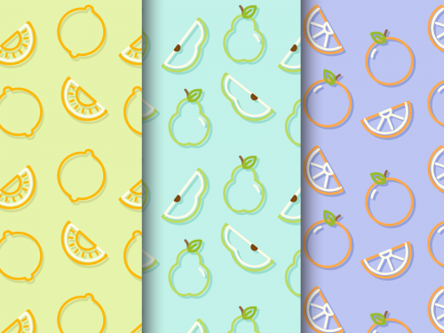 Free Fruit Vector Pattern