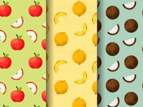 Free Fruit Vector Pattern