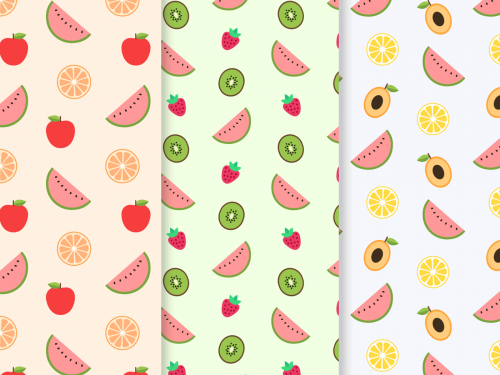 Free Fruit Vector Pattern